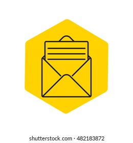 Line icon- open message