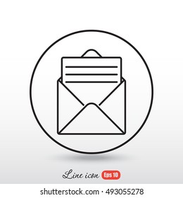 Line icon- open message