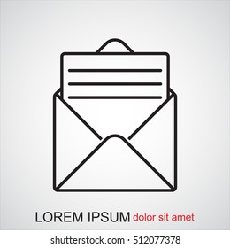 Line icon- open message