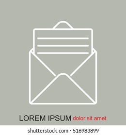 Line icon- open message