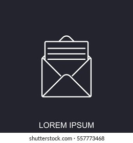 Line icon- open message