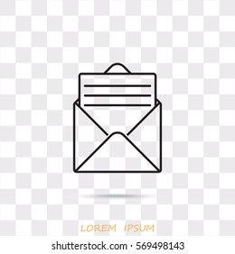 Line icon- open message