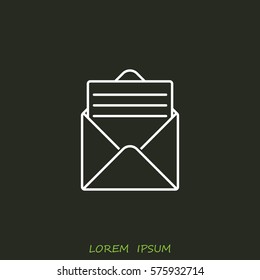 Line icon- open message