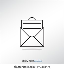 Line icon- open message