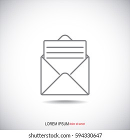 Line icon- open message