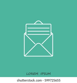 Line icon- open message