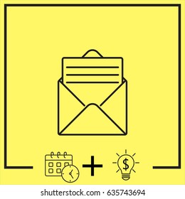 Line icon- open message