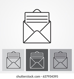 Line icon- open message