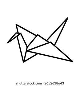 origami de ícone de linha no vetor de fundo branco
Ícone de linha de vetor no plano de fundo branco