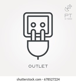 Line Icon Outlet