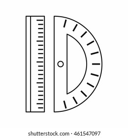 Line icon in outline style isolated on white background. Tool symbol