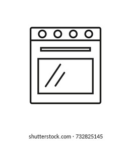 Line Icon. Oven