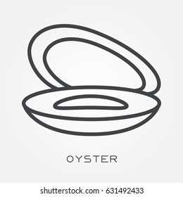 Line Icon Oyster