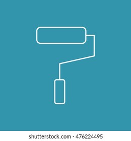 Line Icon of Paint Brush.