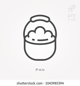Line icon pan