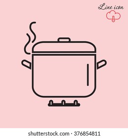 Line icon- Pan