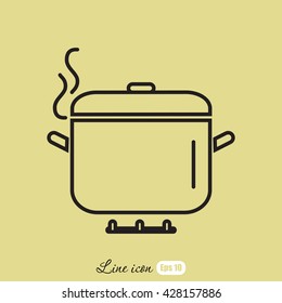 Line icon- Pan