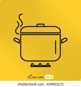 Line icon- Pan