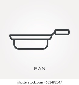 Line icon pan