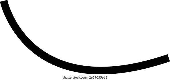 Line icon. Line path and location pin. Route location two pin sign line. Travel vector isolated on transparent background. line curve simple direction shape symbol