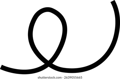 Line icon. Line path and location pin. Route location two pin sign line. Travel vector isolated on transparent background. line curve simple direction shape symbol