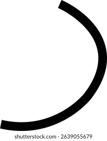 Line icon. Line path and location pin. Route location two pin sign line. Travel vector isolated on transparent background. line curve simple direction shape symbol