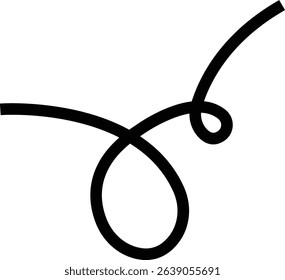 Line icon. Line path and location pin. Route location two pin sign line. Travel vector isolated on transparent background. line curve simple direction shape symbol
