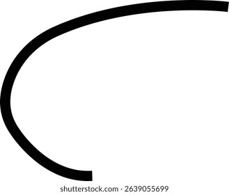Line icon. Line path and location pin. Route location two pin sign line. Travel vector isolated on transparent background. line curve simple direction shape symbol