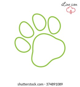 Line icon- paw