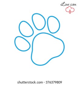 Line icon- paw