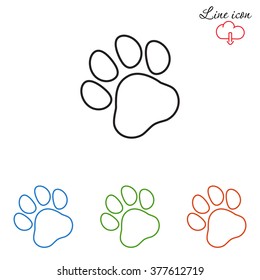 Line icon- paw