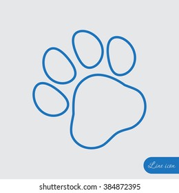 Line icon- paw