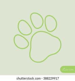 Line icon- paw