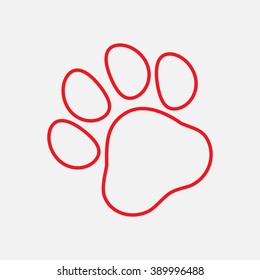 Line icon- paw