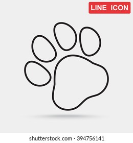 Line icon- paw