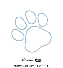 Line icon- paw