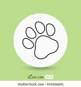 Line icon- paw