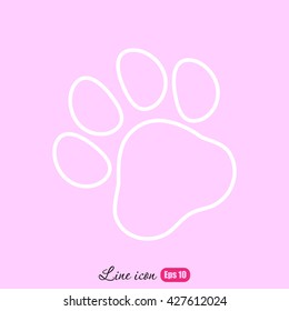 Line icon- paw