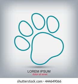 Line icon- paw