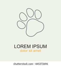 Line icon- paw