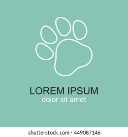 Line icon- paw