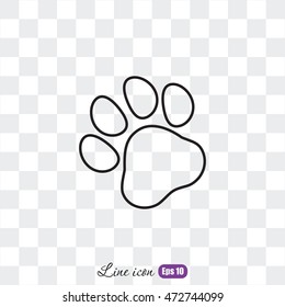 Line icon- paw