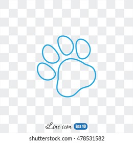 Line icon- paw