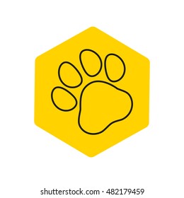 Line icon- paw
