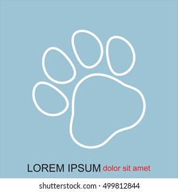Line icon- paw