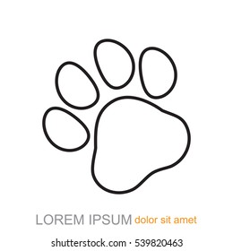 Line icon- paw