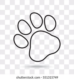 Line icon- paw