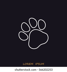 Line icon- paw