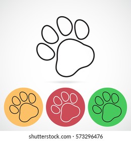 Line icon- paw