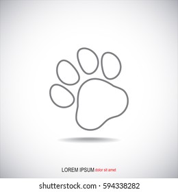 Line icon- paw